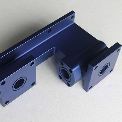 مكونات تصنيع عالية الدقة باللون الأزرق الداكن ، نموذج CNC للألمنيوم OEM ODM